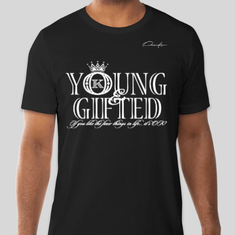 young & gifted t-shirt black