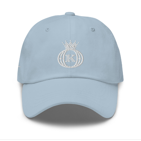 light blue baseball dad's cap for women