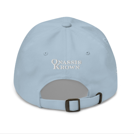 women's light blue embroidered baseball cap
