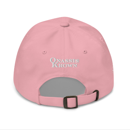 women's pink embroidered baseball cap