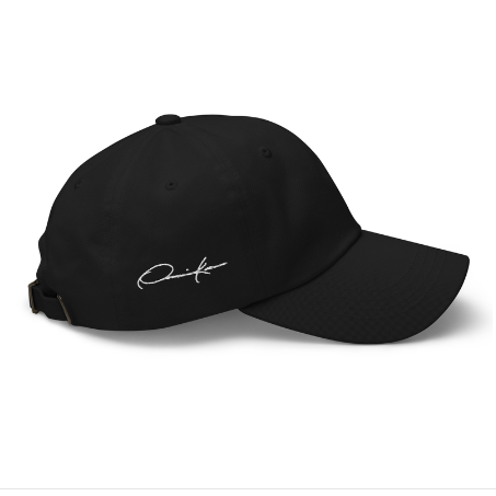 women's black signature baseball cap