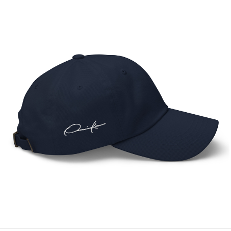 women's blue signature baseball cap