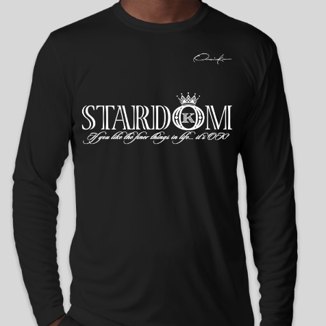 stardom long sleeve shirt black