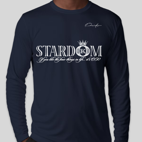 stardom long sleeve shirt navy blue