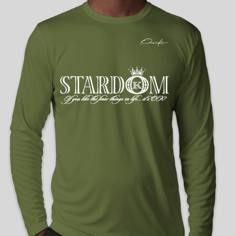 stardom long sleeve shirt army green
