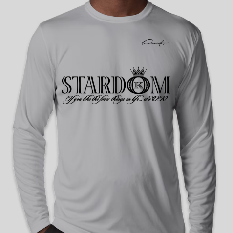 stardom long sleeve shirt gray