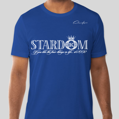 stardom t-shirt royal blue