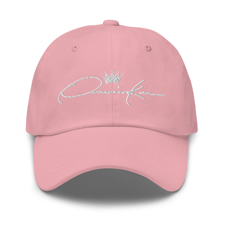 women's pink signature cap