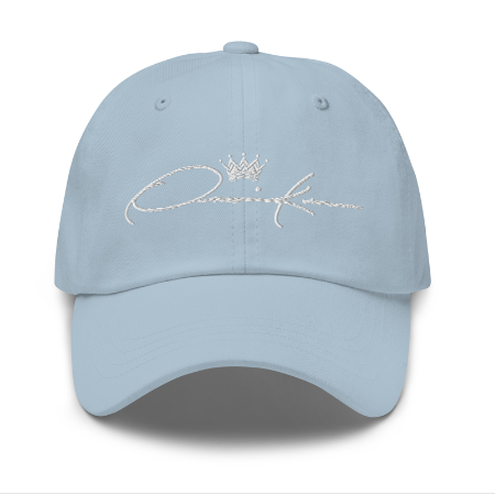 women's light blue signature cap