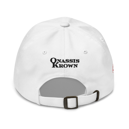 women's white embroidered cap