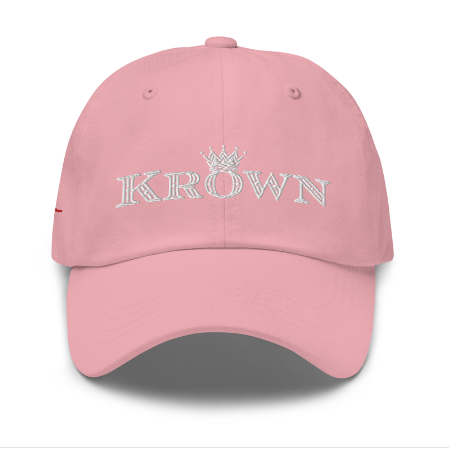 pink women's krown baseball cap