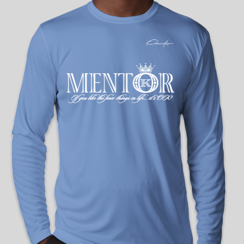 mentor long sleeve shirt carolina blue