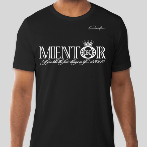 mentor t-shirt black