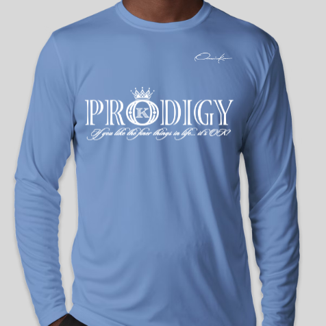 prodigy long sleeve shirt carolina blue