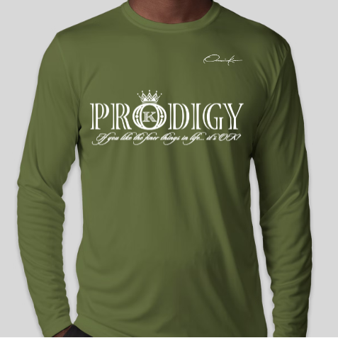prodigy long sleeve shirt army green