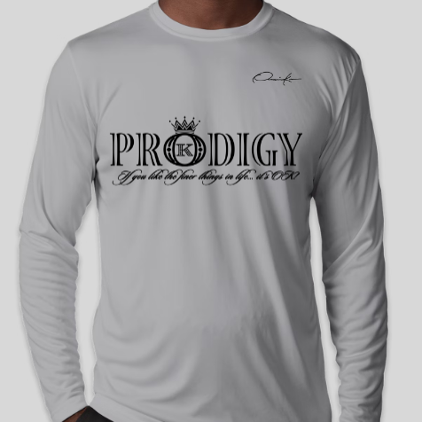 prodigy long sleeve shirt gray