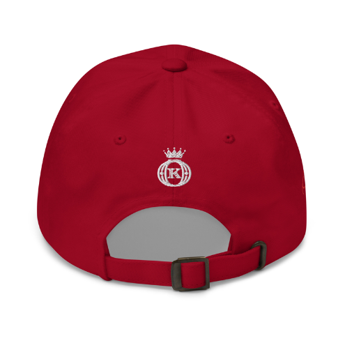 women's plain red logo cap