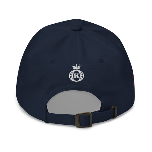 women's plain navy blue logo cap