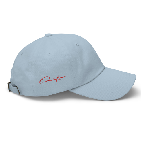 women's plain light blue signature cap