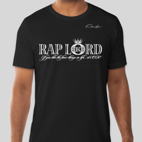 rap lord t-shirt black