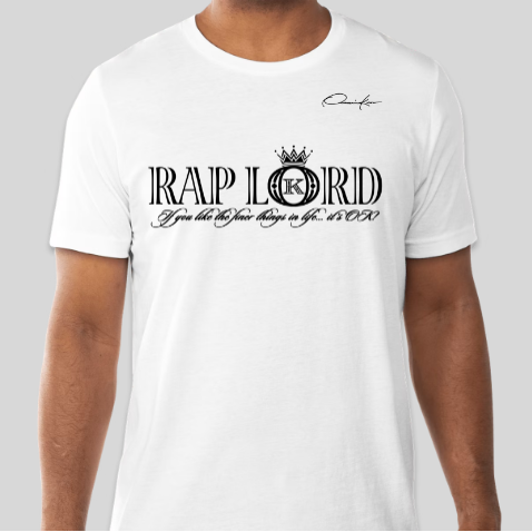 rap lord t-shirt white