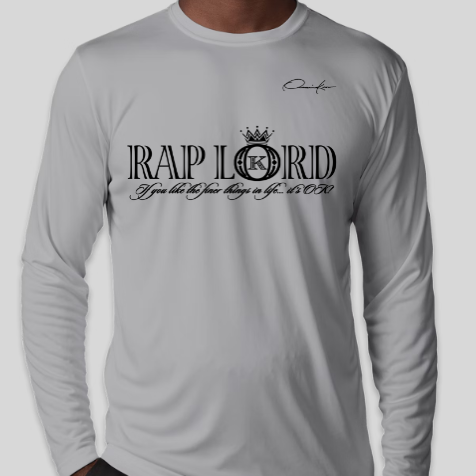 rap lord long sleeve shirt gray