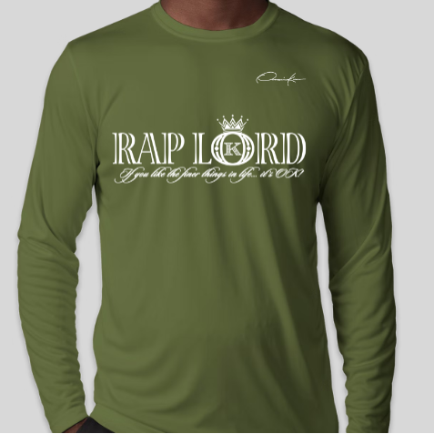 rap lord long sleeve shirt army green