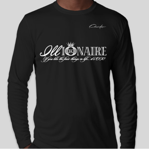 illionaire long sleeve shirt black