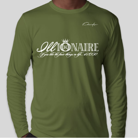 illionaire long sleeve shirt army green