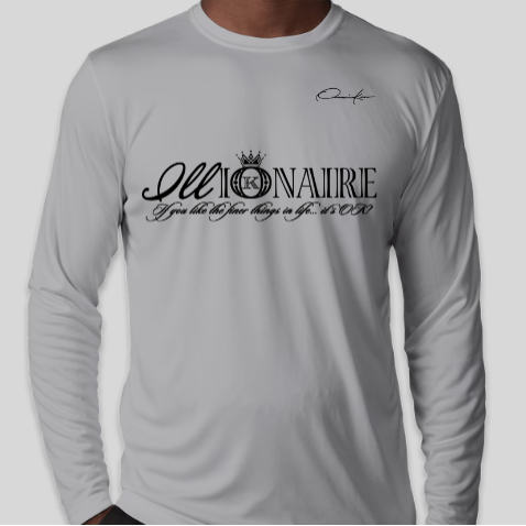 illionaire long sleeve shirt gray