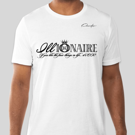 illionaire t-shirt white