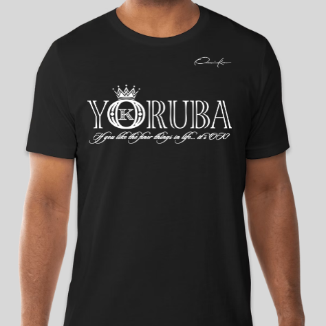 yoruba t-shirt black