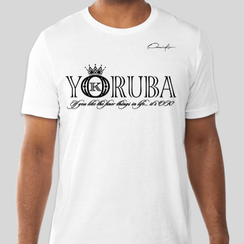 yoruba t-shirt white