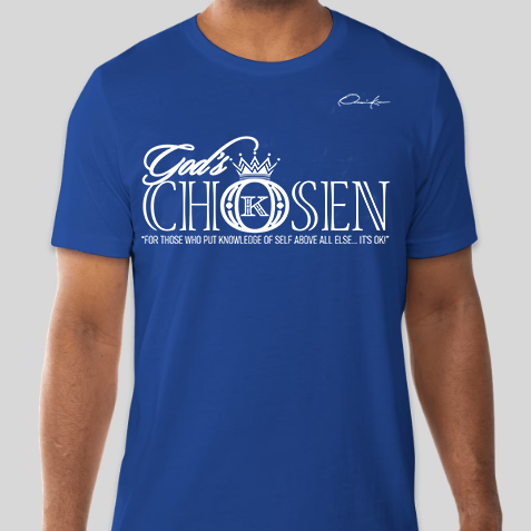 God's Chosen T-Shirt Royal Blue