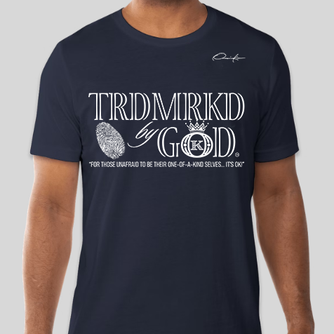 Trademarked by God T-Shirt Navy Blue