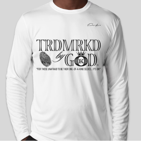 trademarked by god long sleeve white