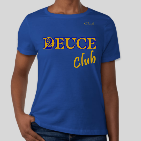 sigma gamma rho deuce club shirt royal blue