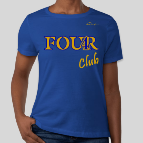 sigma gamma rho four club shirt royal blue