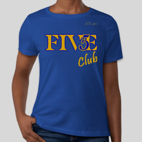 sigma gamma rho five club shirt royal blue