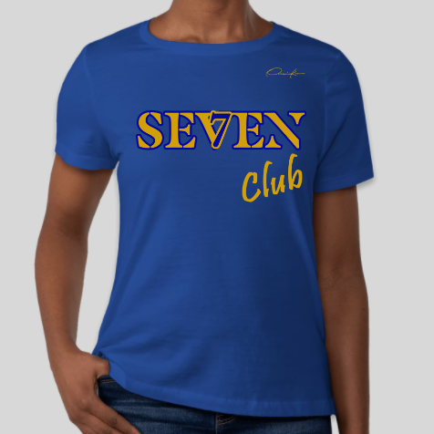 sigma gamma rho seven club shirt royal blue