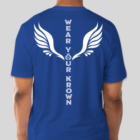 royal blue evolutionary t-shirt