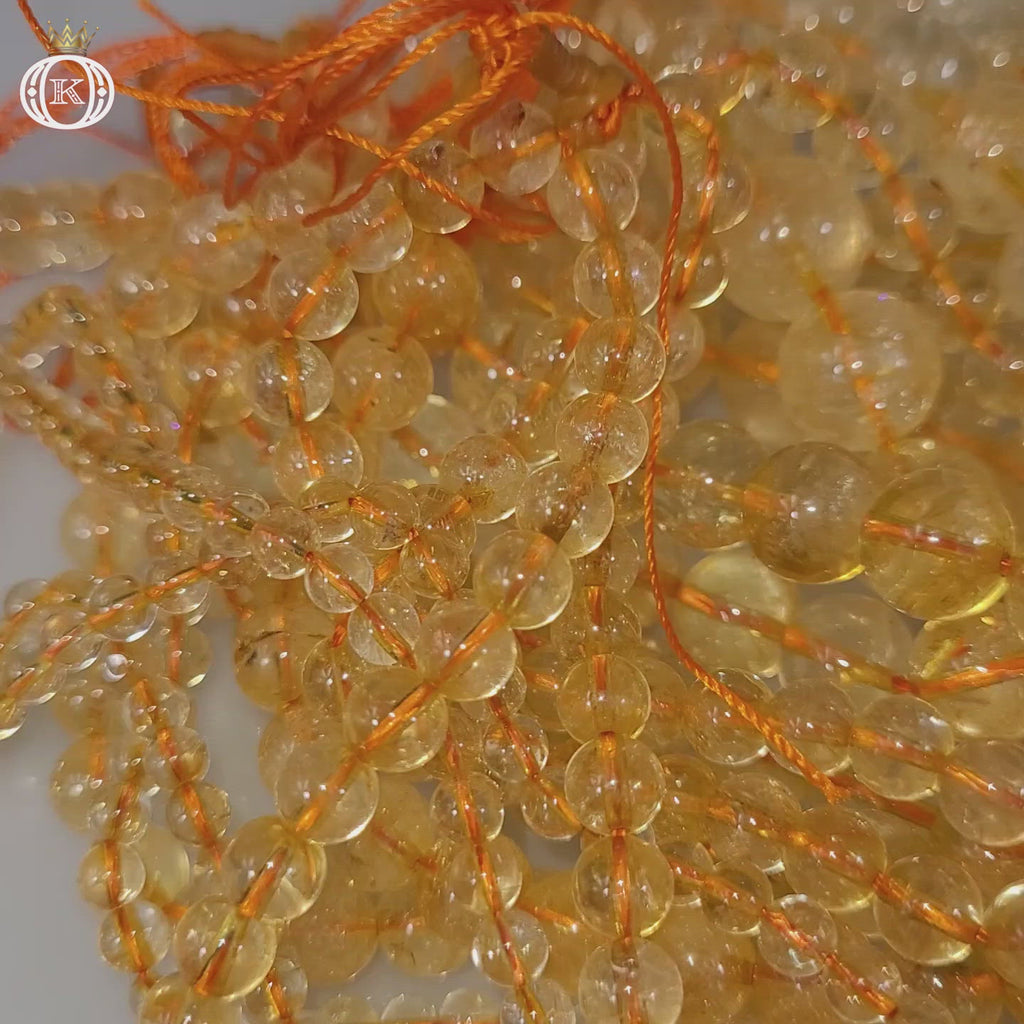 citrine gemstone beads video