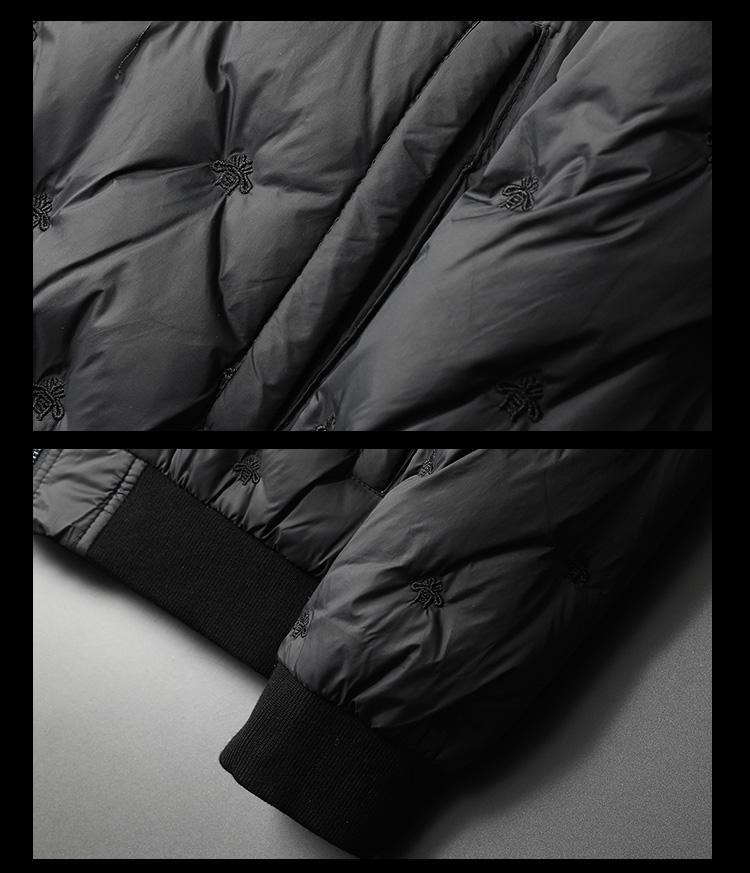 black designer puffer jacket