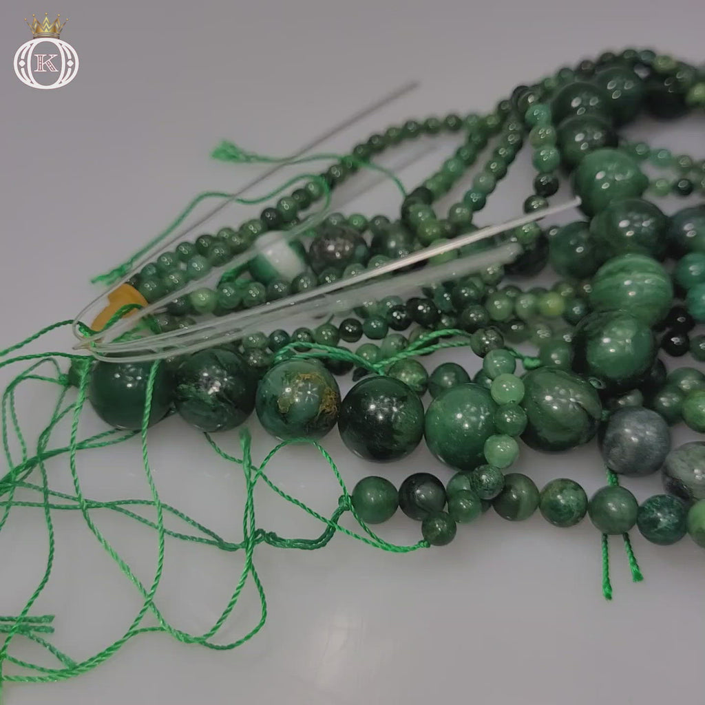 green african jade gemstone beads video