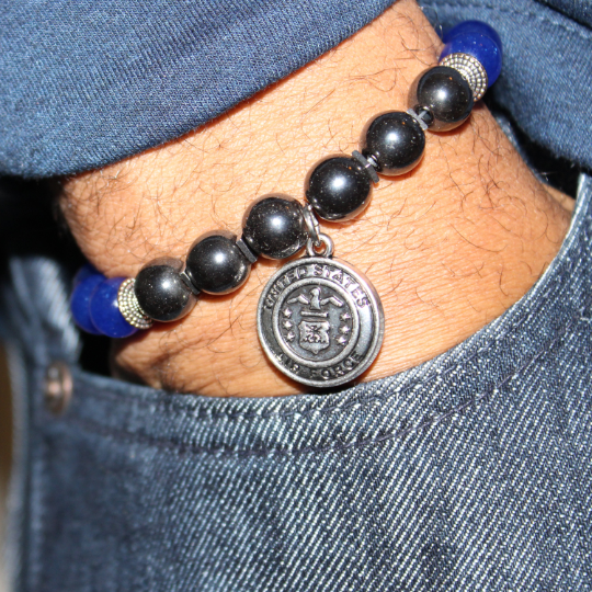 air force bead bracelet