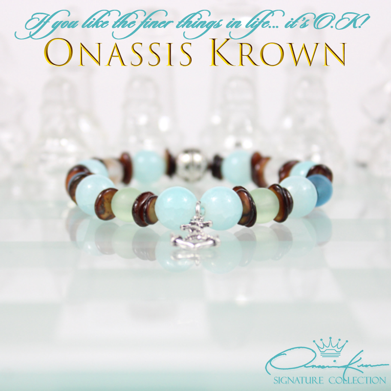 silver anchor charm aquamarine brown sea shell bead bracelet chess board