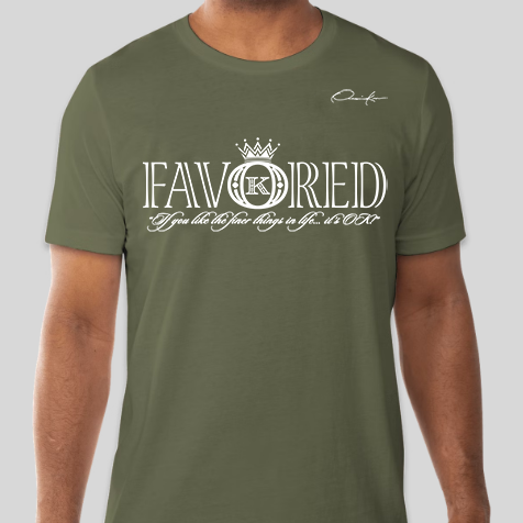 favored t-shirt army green
