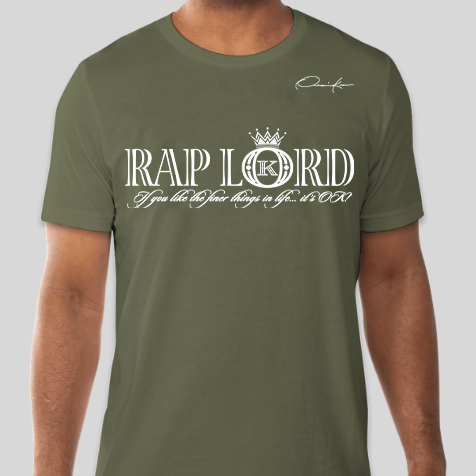 rap lord t-shirt army green