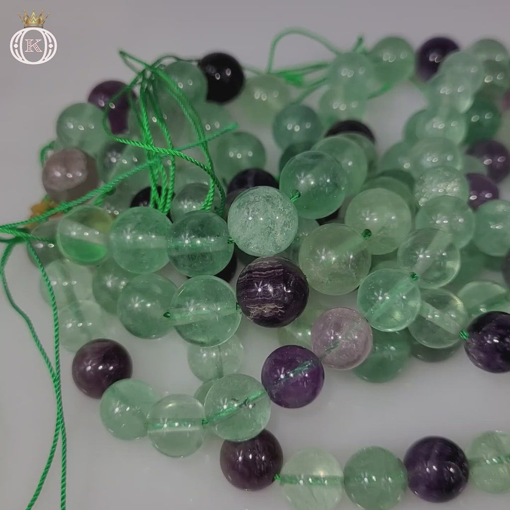 fluorite gemstone beads video