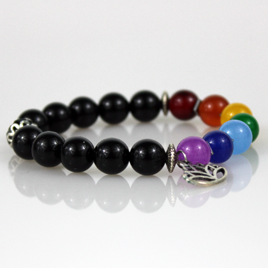 seven chakra bead bracelet